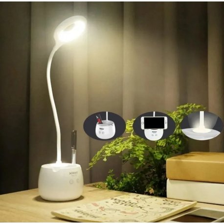 Velador porta lapicera recargable