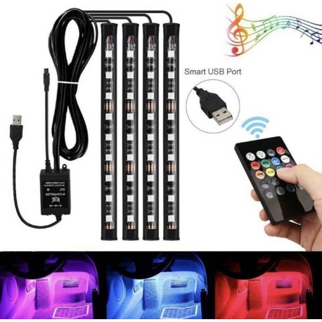 Tiras Led Tunning Auto Interior/Exterior Audioritmica