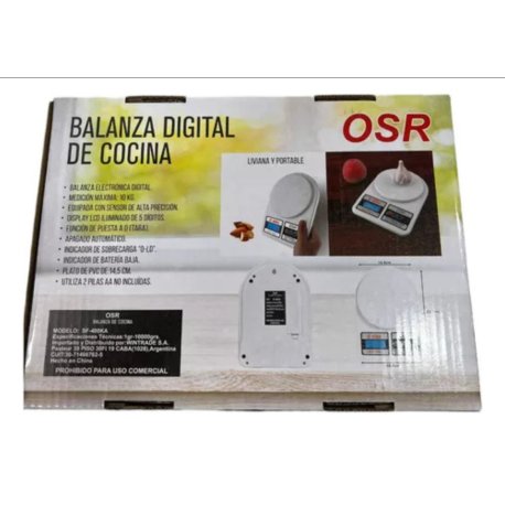 Balanza de cocina 10KG