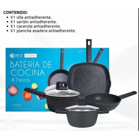 Set de ollas en kit 4 piezas