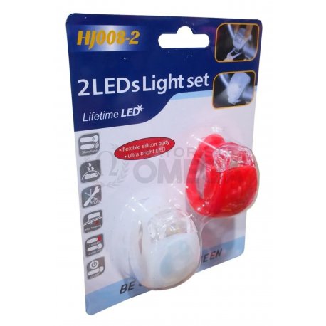Luz de bici siliconada x2