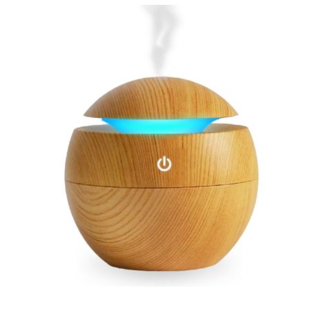 Humidificador madera esferico
