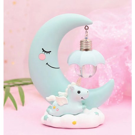 Lampara infantil luna porcelana