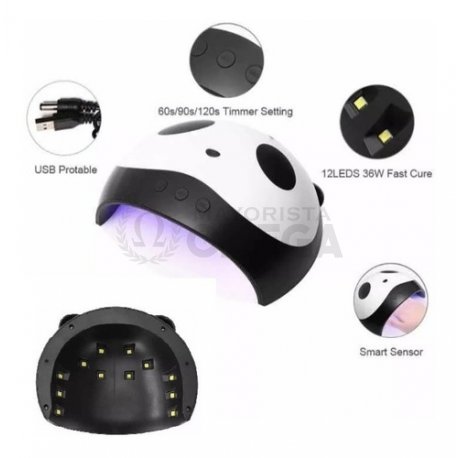 Cabina de uñas panda 36w 8 led
