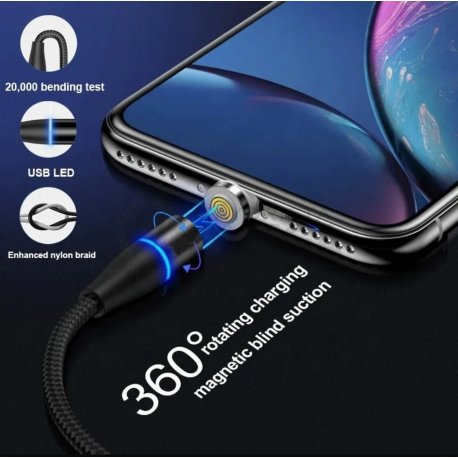 Cable imantado 3 en 1