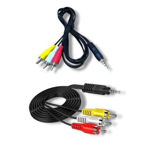 Cable 3 a 1 (Audio estereo,video y plug 3.5mm)