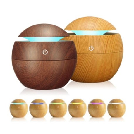 Humidificador madera esferico