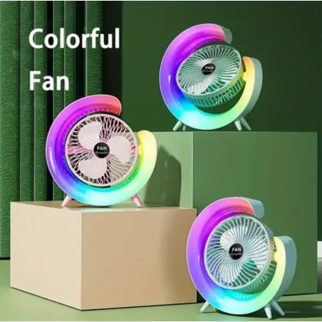 Ventilador portatil c/luz tipo G USB