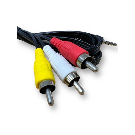 Cable 3 a 1 (Audio estereo,video y plug 3.5mm)