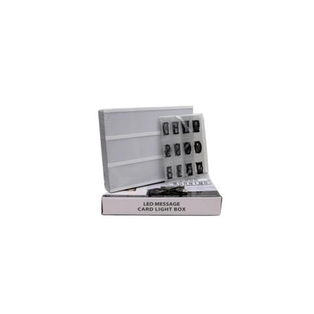 Cartel decorativo LED letras Negras