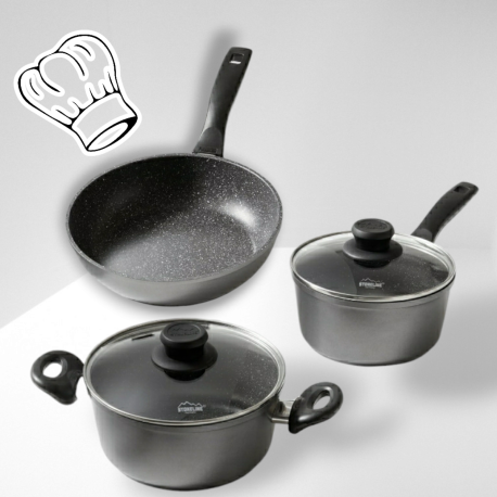 Set de ollas en kit 3 piezas