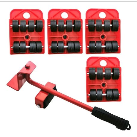 Ruedas auxiliares p/mueble chica c/palanca