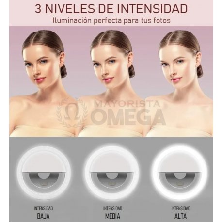 Aro led para celular con USB
