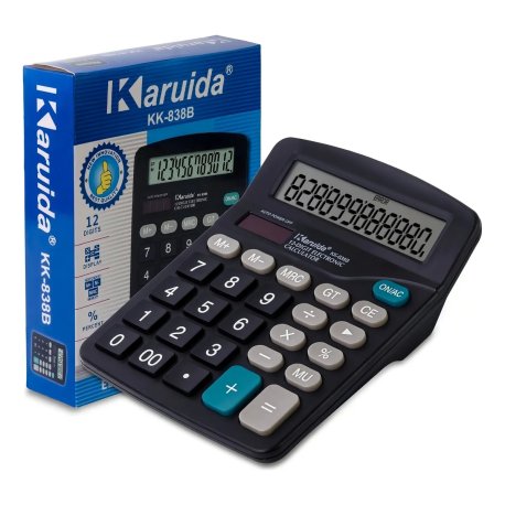 Calculadora 12 digitos Negra