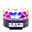 Media esfera con luz y parlante bluetooth
