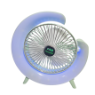 Ventilador portatil c/luz tipo G USB
