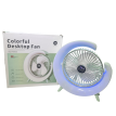 Ventilador portatil c/luz tipo G USB