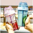 Botellita de agua doble compartimento