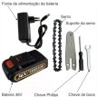 Motosierra portatil recargable