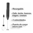 Batidor de cafe recargable