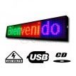 Cartel led programable  1 Mts multicolor