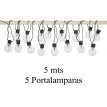 Guirnalda 15 mts 15 porta lamparas